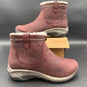 Merrell Boots Womens 7 Encore 4 Bluff Sable Waterproof Side Zip Ankle J003830